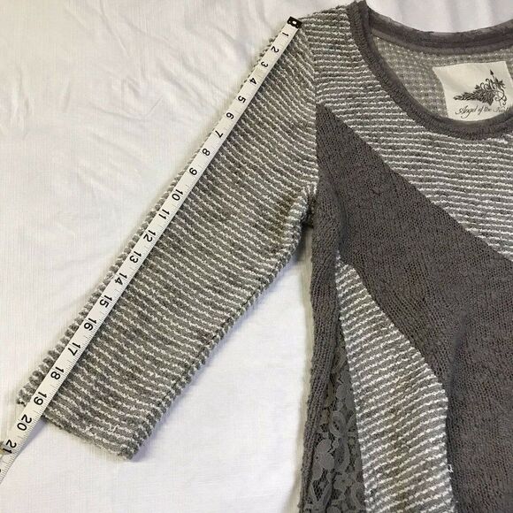 Angel of the North Women’s Tunic Sweater Asymmetrical Hem Round Neck Size Large - Picture 10 of 12